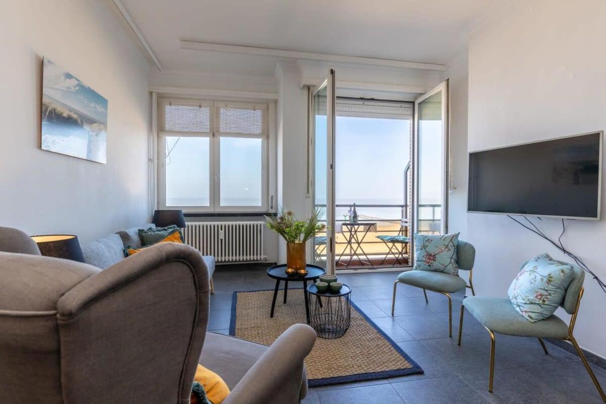 Huswell - Beautiful Spacious Studio With Frontal Sea View Кнокке-Гейст Екстер'єр фото